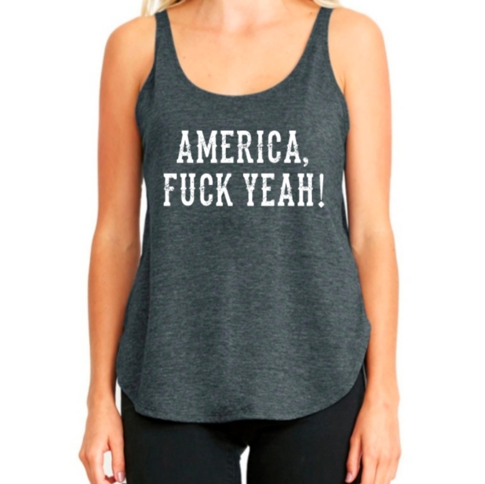 Boutique Funny Merica 4th of July Tank Top